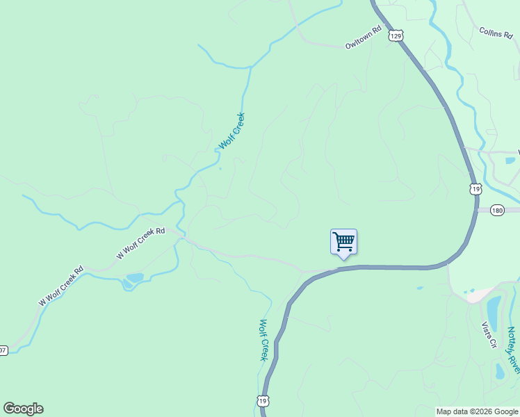 map of restaurants, bars, coffee shops, grocery stores, and more near 5490 Calvine Road in Blairsville