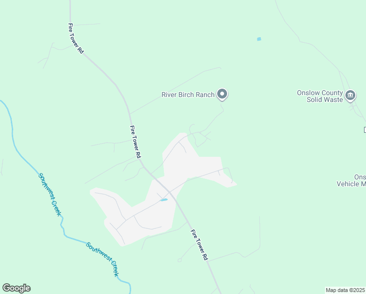 map of restaurants, bars, coffee shops, grocery stores, and more near Arbor Court in Onslow County