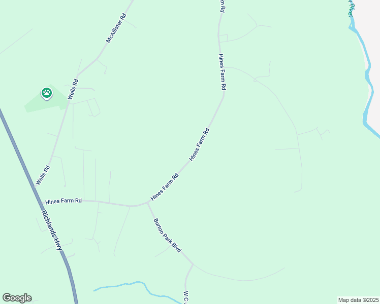 map of restaurants, bars, coffee shops, grocery stores, and more near 2277 Hines Farm Road in Jacksonville