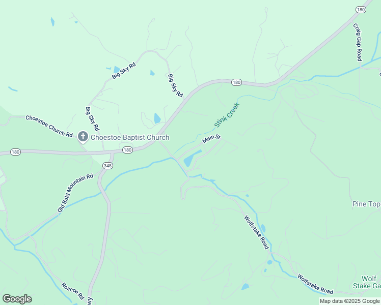 map of restaurants, bars, coffee shops, grocery stores, and more near 77 Choestoe Falls Circle in Blairsville