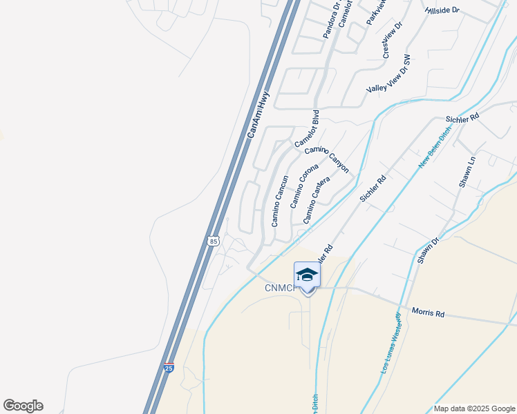 map of restaurants, bars, coffee shops, grocery stores, and more near 1900 Camino Rincon in Los Lunas