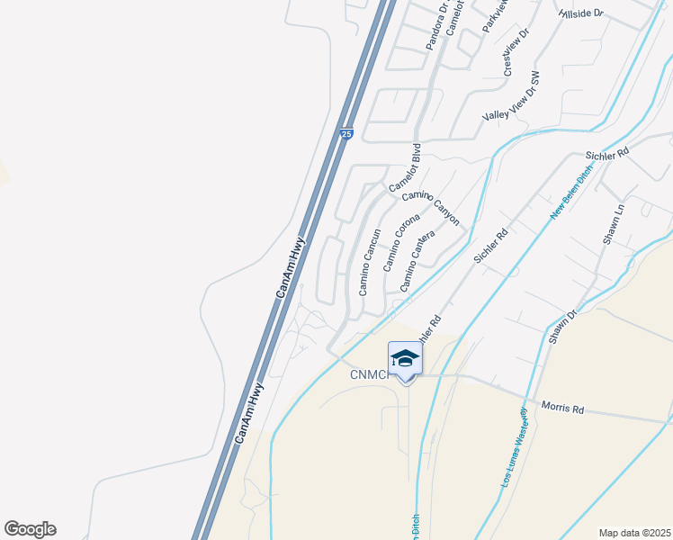 map of restaurants, bars, coffee shops, grocery stores, and more near 1920 Camino Rincon in Los Lunas