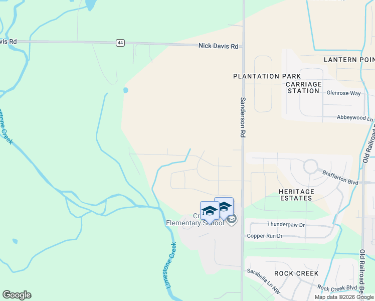 map of restaurants, bars, coffee shops, grocery stores, and more near 16497 County Road 127 in Harvest