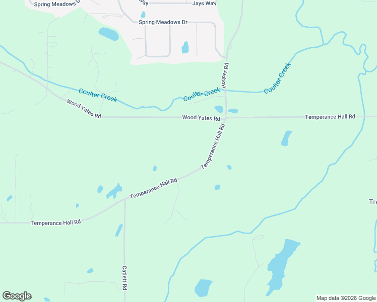 map of restaurants, bars, coffee shops, grocery stores, and more near 1282 Temperance Hall Road in Rock Spring