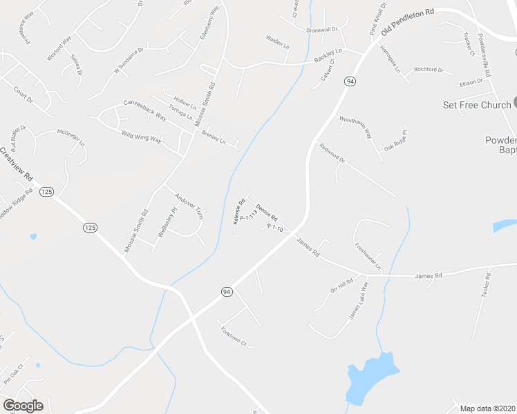 map of restaurants, bars, coffee shops, grocery stores, and more near 125 Denise Road in Powdersville