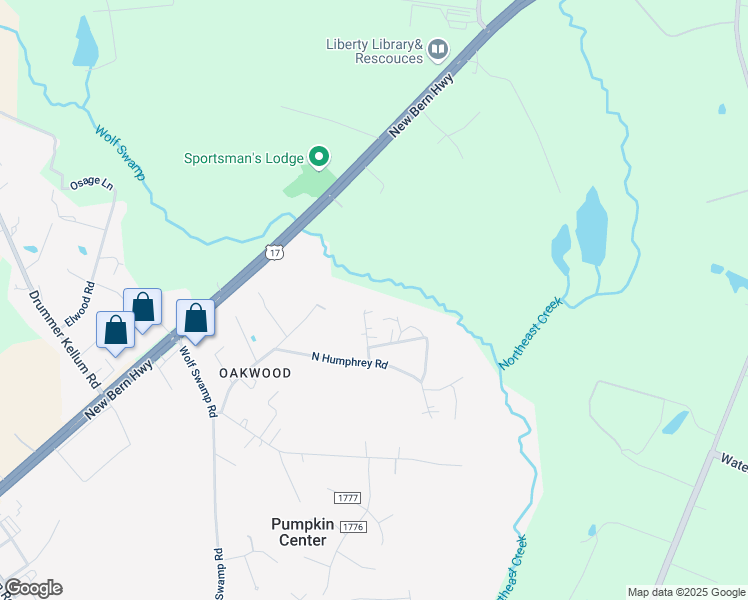 map of restaurants, bars, coffee shops, grocery stores, and more near 422 My Way in Jacksonville