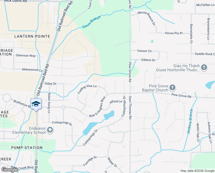 map of restaurants, bars, coffee shops, grocery stores, and more near 103 Catalpa Court in Harvest