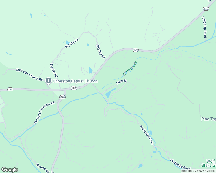 map of restaurants, bars, coffee shops, grocery stores, and more near 77 Choestoe Falls Circle in Blairsville