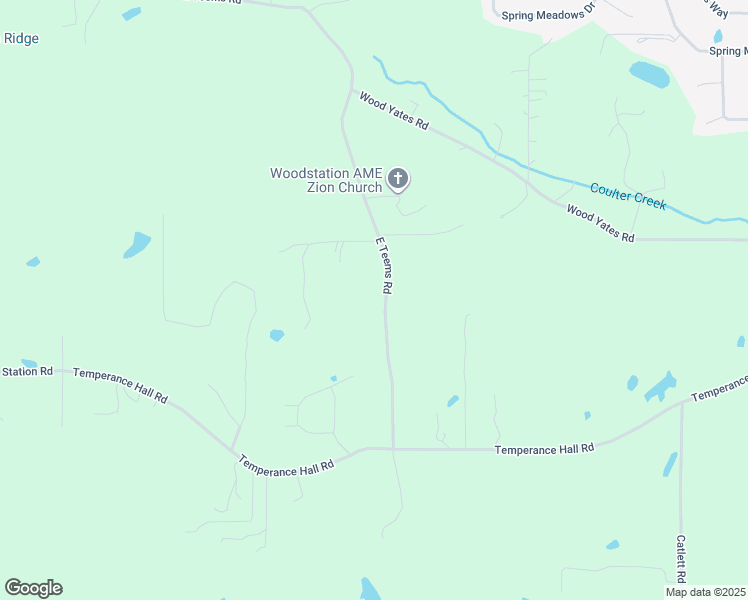 map of restaurants, bars, coffee shops, grocery stores, and more near 375 East Teems Road in Ringgold