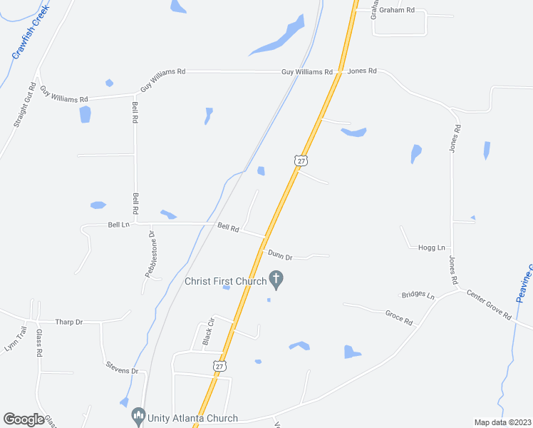 map of restaurants, bars, coffee shops, grocery stores, and more near 6233 U.S. 27 in LaFayette
