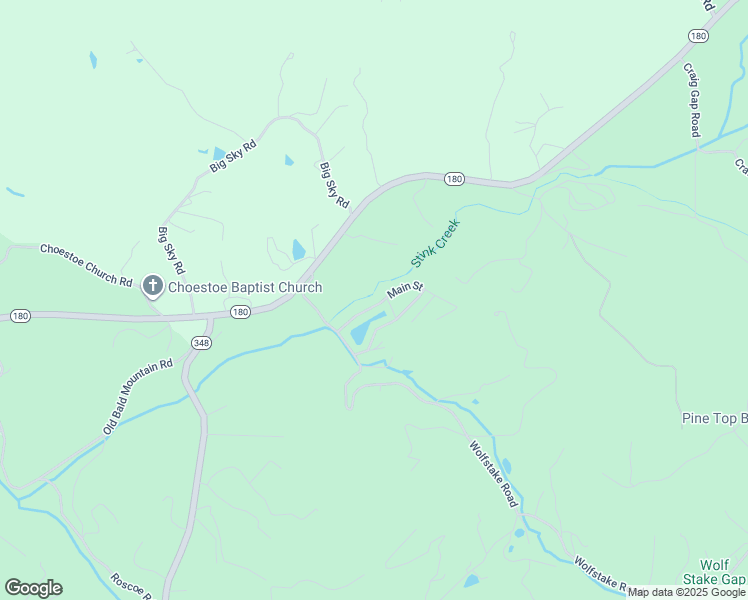 map of restaurants, bars, coffee shops, grocery stores, and more near 77 Choestoe Falls Circle in Blairsville