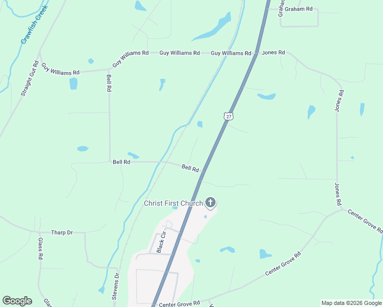 map of restaurants, bars, coffee shops, grocery stores, and more near 45 Summerfield Road in LaFayette