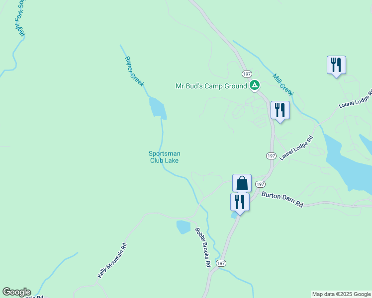 map of restaurants, bars, coffee shops, grocery stores, and more near 294 Brookwood Lane in Clarkesville