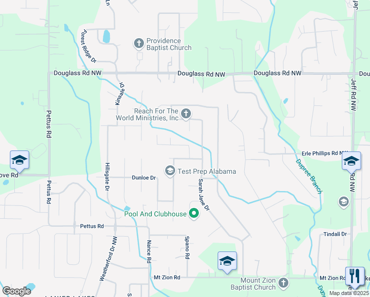 map of restaurants, bars, coffee shops, grocery stores, and more near 102 Hawks Nest Drive in Madison