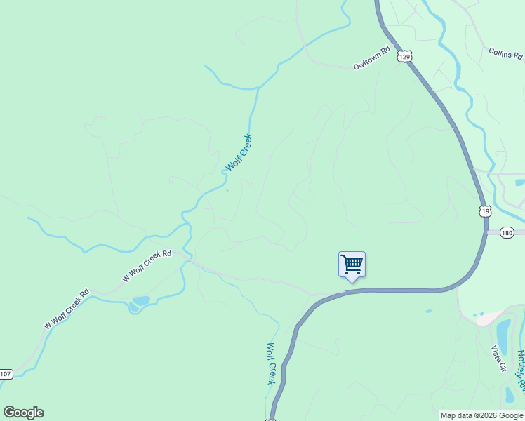 map of restaurants, bars, coffee shops, grocery stores, and more near 5490 Calvine Road in Blairsville