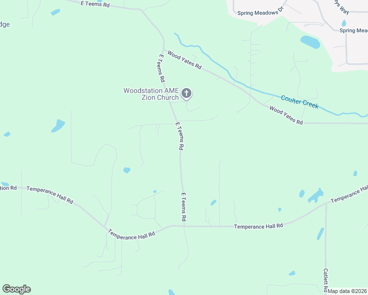 map of restaurants, bars, coffee shops, grocery stores, and more near 218 East Teems Road in Ringgold