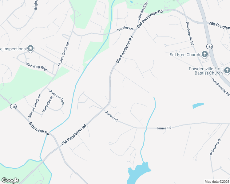 map of restaurants, bars, coffee shops, grocery stores, and more near 1903 Old Pendleton Road in Easley