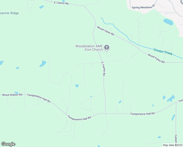 map of restaurants, bars, coffee shops, grocery stores, and more near 375 East Teems Road in Ringgold