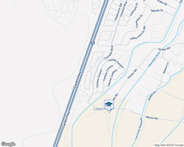 map of restaurants, bars, coffee shops, grocery stores, and more near 1830 Camino Rincon in Los Lunas
