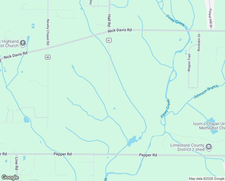 map of restaurants, bars, coffee shops, grocery stores, and more near 16450 County Road 91 in Athens