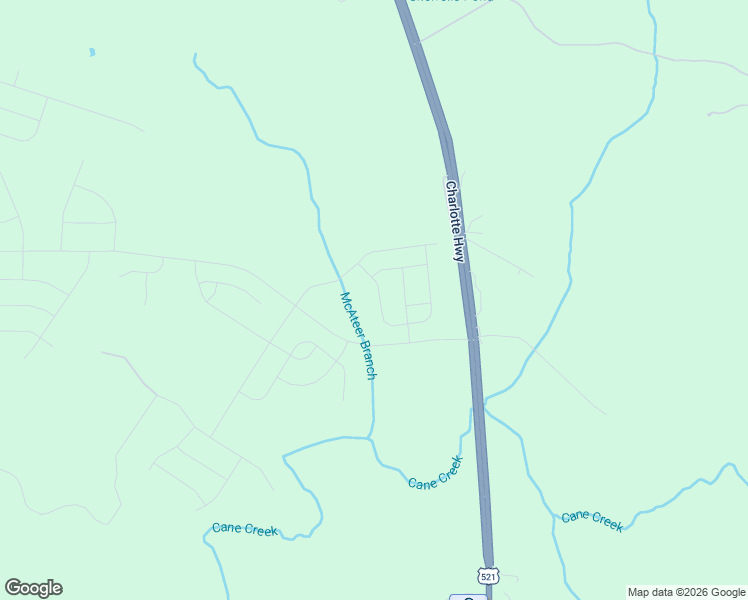 map of restaurants, bars, coffee shops, grocery stores, and more near Waxhaw Village Road in Lancaster