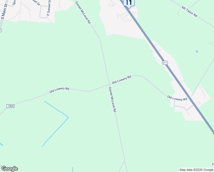 map of restaurants, bars, coffee shops, grocery stores, and more near 3833 Daniel McLeod Road in Red Springs