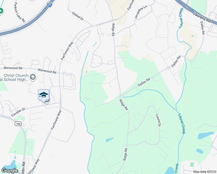 map of restaurants, bars, coffee shops, grocery stores, and more near 16 Cureton Road in Greenville