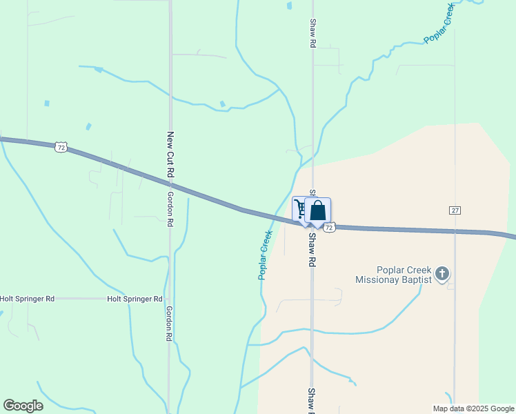 map of restaurants, bars, coffee shops, grocery stores, and more near 10829 U.S. 72 in Athens