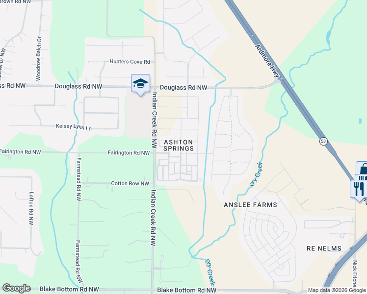 map of restaurants, bars, coffee shops, grocery stores, and more near in Huntsville