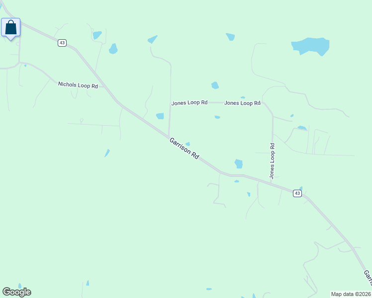 map of restaurants, bars, coffee shops, grocery stores, and more near County Road 43 in Pulaski County