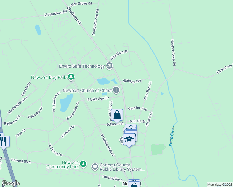map of restaurants, bars, coffee shops, grocery stores, and more near 21-29 Lilly Pond Ln in Newport