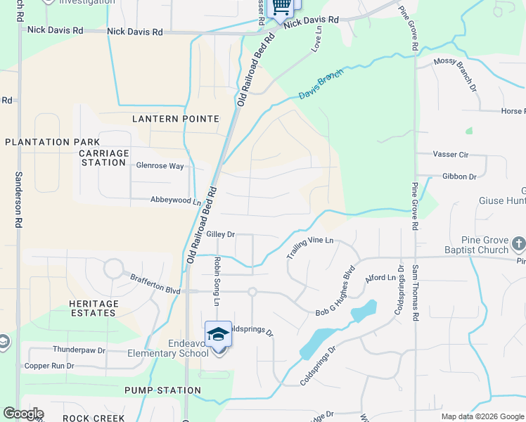 map of restaurants, bars, coffee shops, grocery stores, and more near 120 Sunlit Grove Drive in Harvest