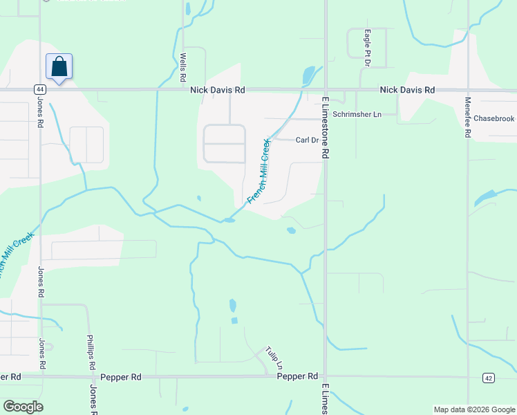 map of restaurants, bars, coffee shops, grocery stores, and more near 27178 Bridle Tree Lane in Athens