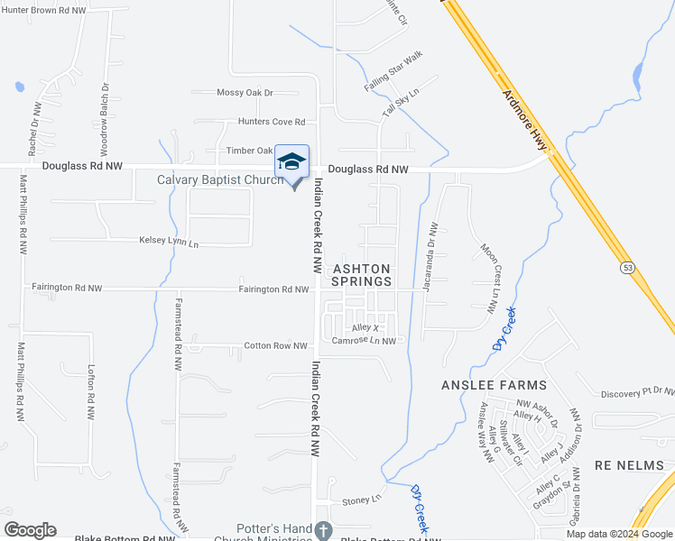map of restaurants, bars, coffee shops, grocery stores, and more near 6610 Cotton Creek Road Northwest in Huntsville