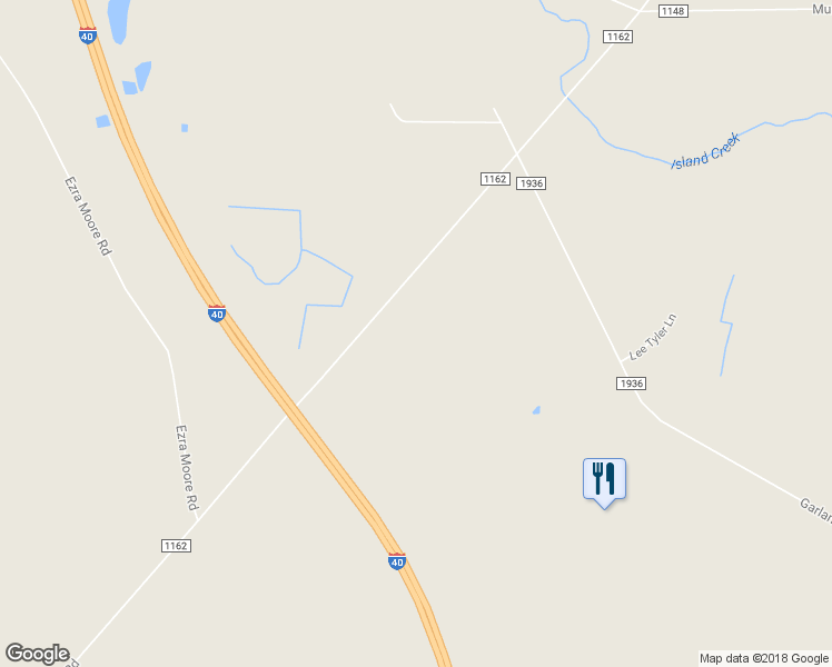 map of restaurants, bars, coffee shops, grocery stores, and more near 807 Bay Road in Teachey