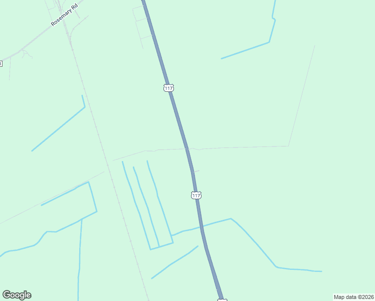 map of restaurants, bars, coffee shops, grocery stores, and more near 4434 U.S. 117 in Rose Hill