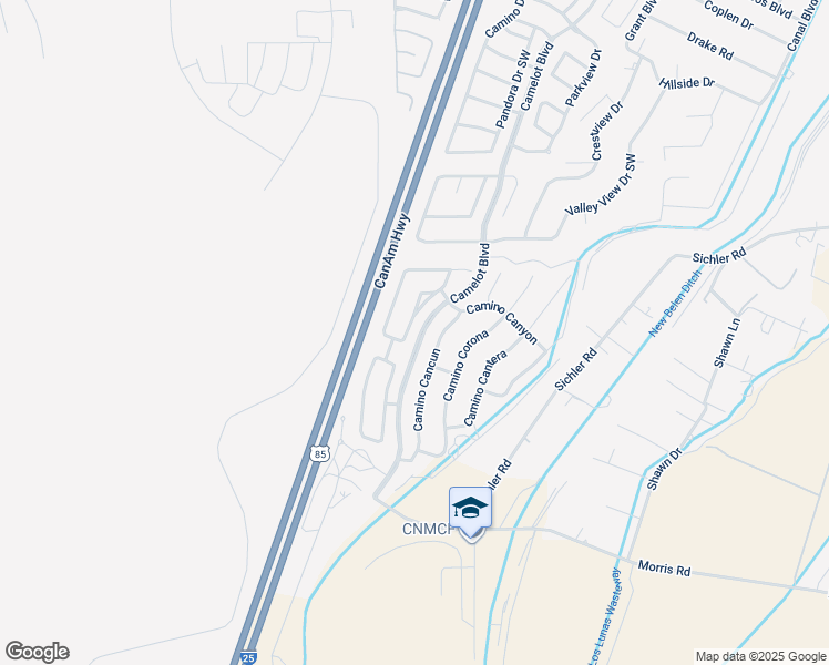 map of restaurants, bars, coffee shops, grocery stores, and more near 1700 Camino Rustica in Los Lunas