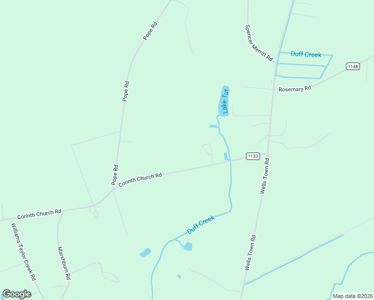 map of restaurants, bars, coffee shops, grocery stores, and more near 216 Corinth Church Road in Rose Hill