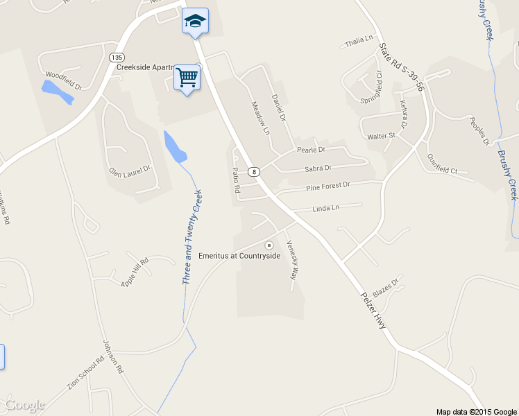 map of restaurants, bars, coffee shops, grocery stores, and more near 204 Peppercorn Way in Easley