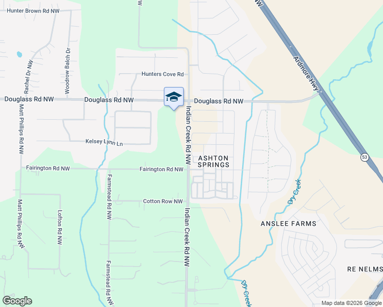 map of restaurants, bars, coffee shops, grocery stores, and more near 6606 Cotton Creek Road Northwest in Huntsville