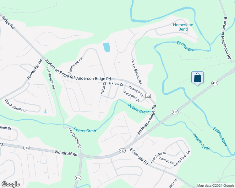 map of restaurants, bars, coffee shops, grocery stores, and more near 221 Saint Lucie Drive in Simpsonville