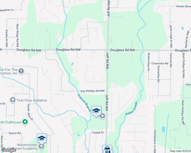 map of restaurants, bars, coffee shops, grocery stores, and more near 100 Gramercy Circle in Huntsville