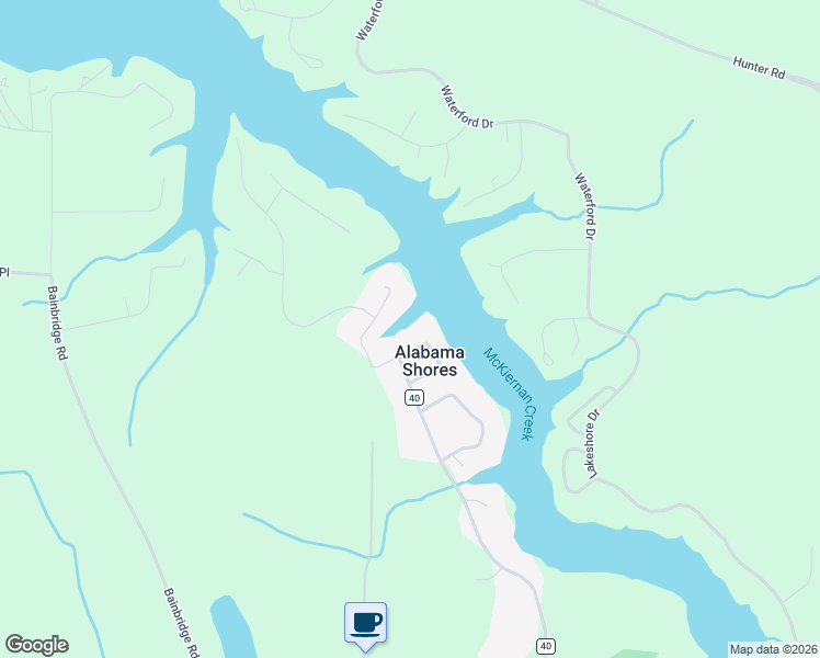 map of restaurants, bars, coffee shops, grocery stores, and more near 185-587 Hampton Circle in Muscle Shoals