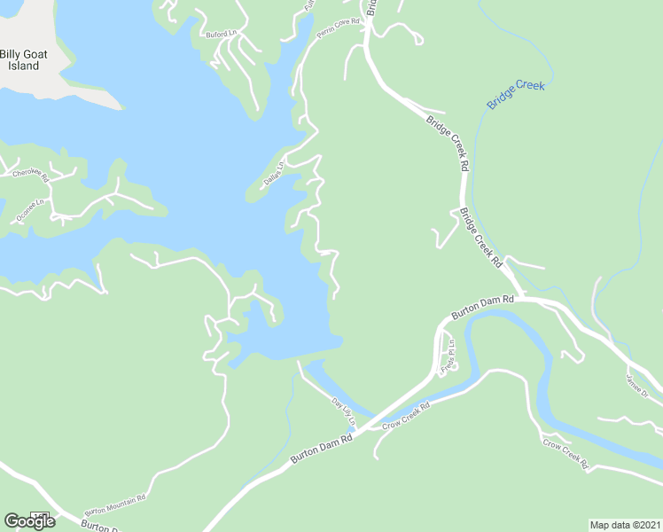 map of restaurants, bars, coffee shops, grocery stores, and more near 986 Perrin Cove Road in Tiger