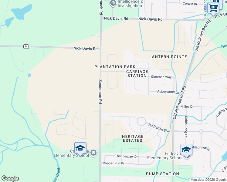 map of restaurants, bars, coffee shops, grocery stores, and more near 17411 Fieldway Circle in Harvest