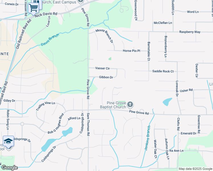 map of restaurants, bars, coffee shops, grocery stores, and more near 115 Richard Brown Road in Harvest