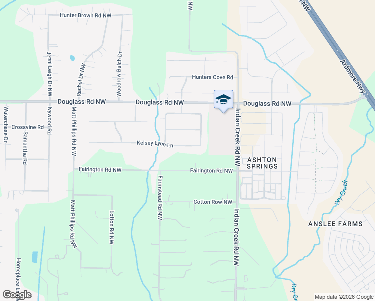 map of restaurants, bars, coffee shops, grocery stores, and more near 105 Fairington Road Northwest in Huntsville