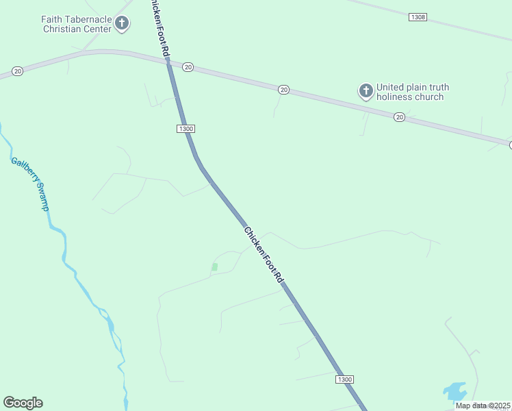 map of restaurants, bars, coffee shops, grocery stores, and more near 6492 Chicken Foot Road in Saint Pauls