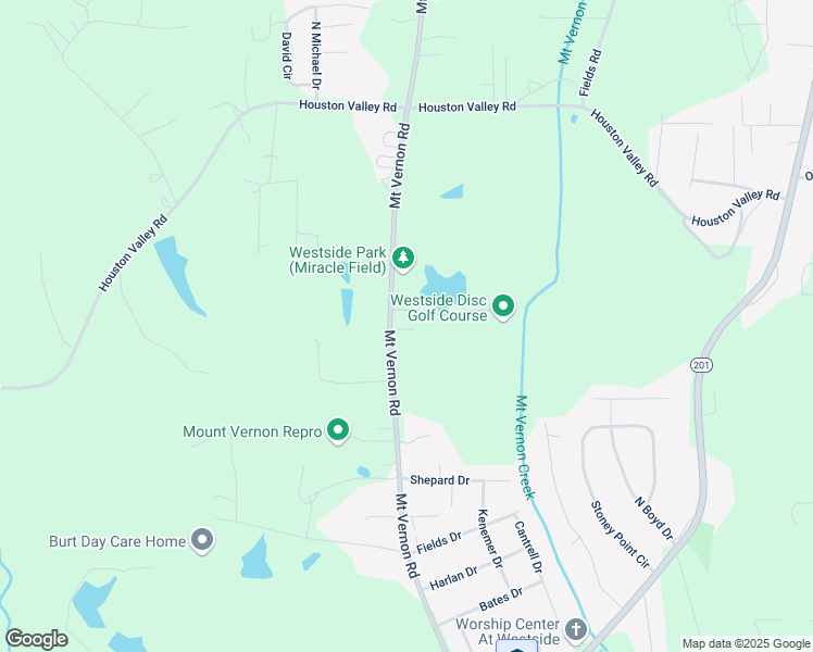 map of restaurants, bars, coffee shops, grocery stores, and more near 1539 Mount Vernon Road in Rocky Face