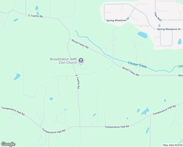 map of restaurants, bars, coffee shops, grocery stores, and more near 524 East Teems Road in Ringgold